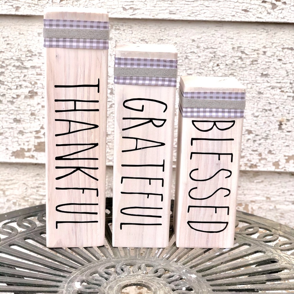 Decorative wood blocks